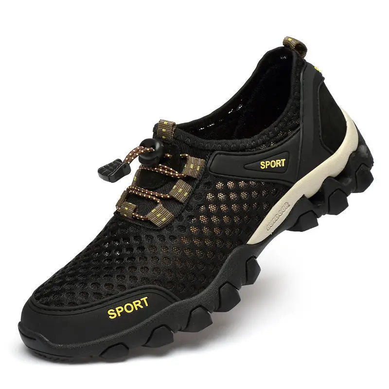 Orthopedic hiking shoes with quick-dry
