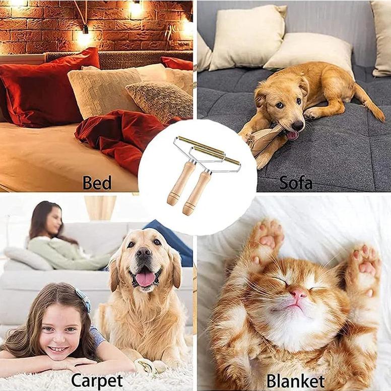 Eliminate pet hair in a single pass 